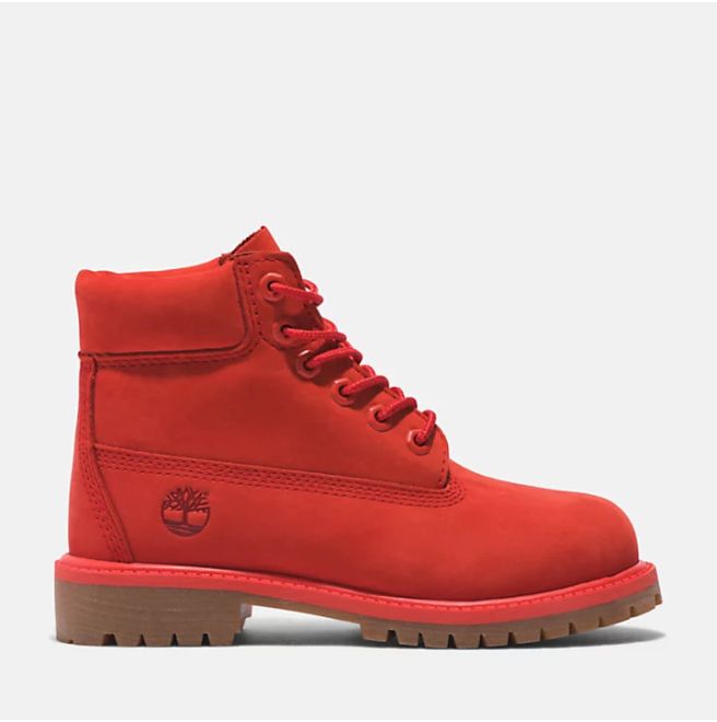 Детски боти Timberland® 50th Edition Premium 6-Inch Waterproof Boot for Youth in Red