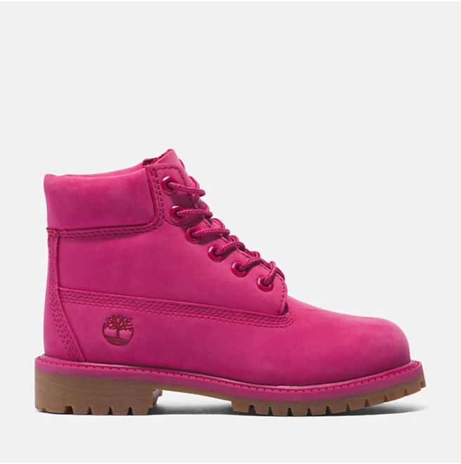 Юношески боти Timberland® 50th Edition Premium 6-Inch Waterproof Boot for Junior in Dark Pink