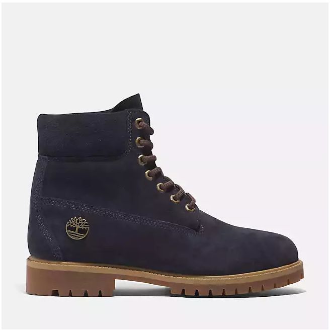 Мъжки обувки Men's Timberland® C.F. Stead™ Indigo Suede Heritage 6-Inch Boot in Dark Blue