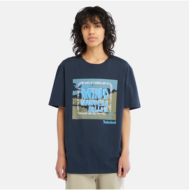 Мъжка тениска All Gender Outdoor Graphic Tee in Navy
