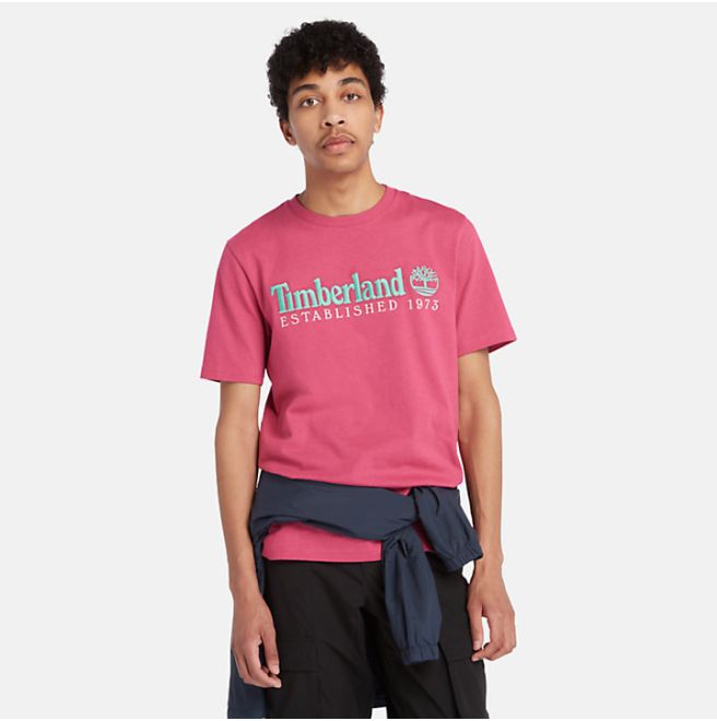 Мъжка тениска Est. 1973 Crew T-Shirt for Men in Pink