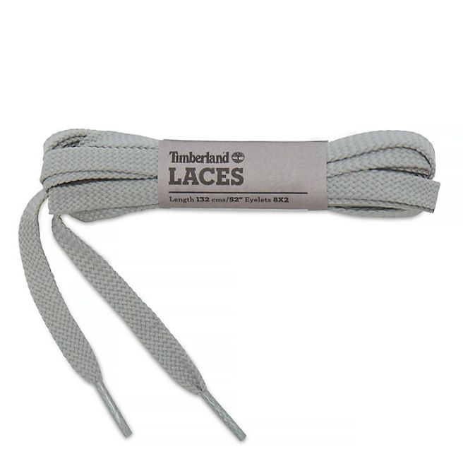 Унисекс връзки Flat Polyester Laces 52” in Silver