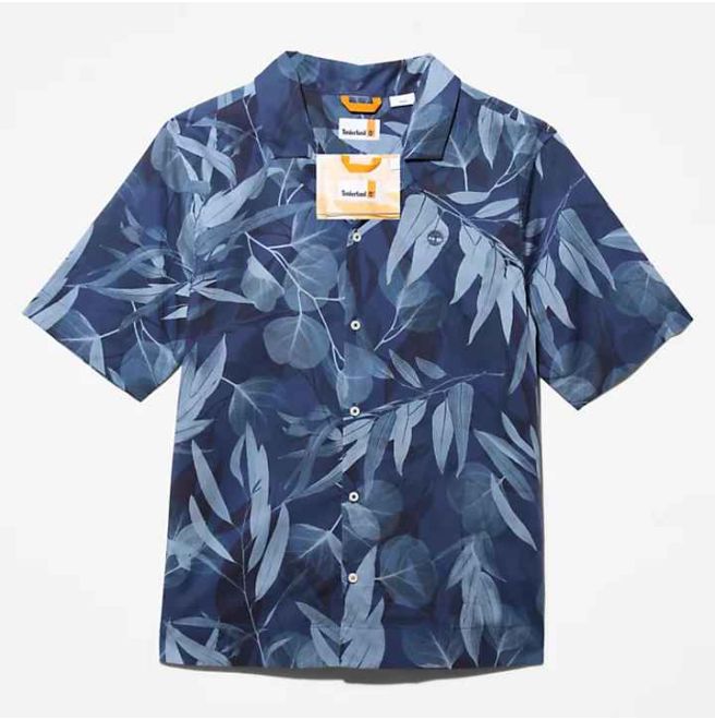 Мъжка риза Organic Cotton Resort Shirt for Men in Blue