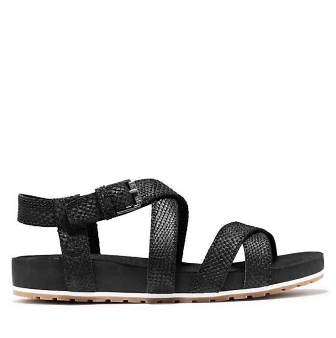 Дамски сандали Malibu Waves Ankle Strap Sandal for Women in Monochrome Black