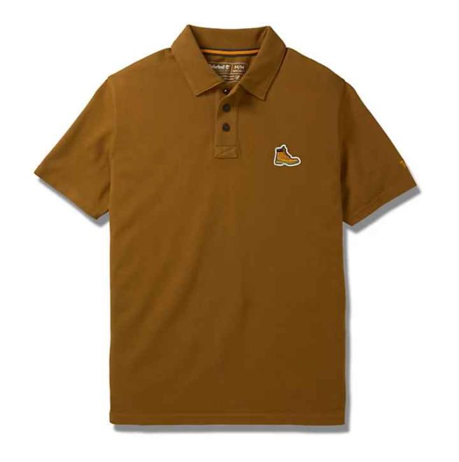 Мъжка тениска Boot Logo Polo Shirt for Men in Brown