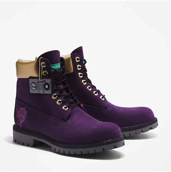 Мъжки обувки Timberland® Premium 6 Inch Hip Hop Royalty Waterproof Boot for Men in Dark Purple