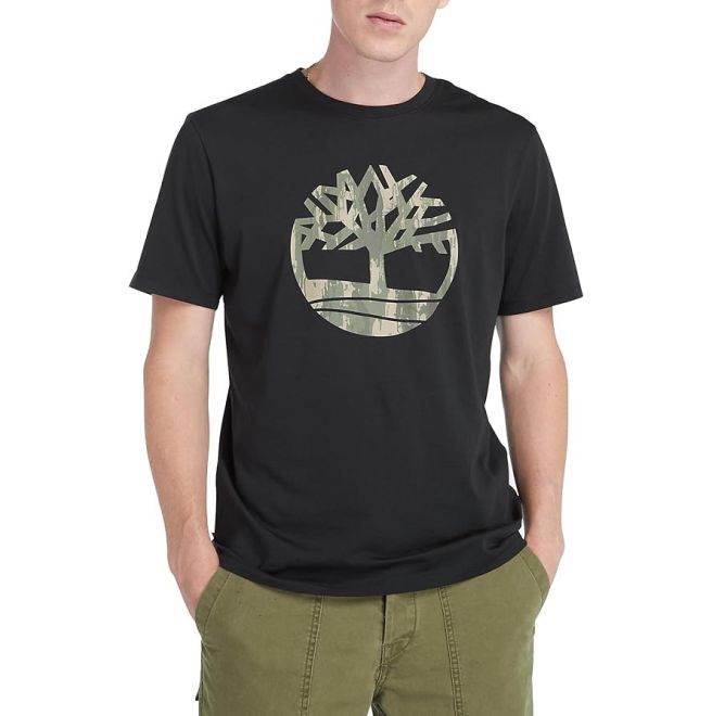 Мъжка тениска Kennebec River Tree Logo T-Shirt for Men in Black