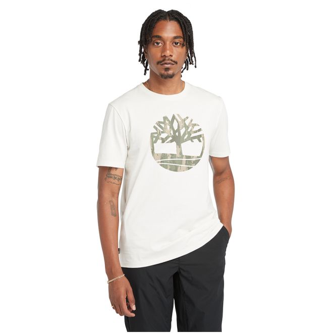 Мъжка тениска Kennebec River Tree Logo T-Shirt for Men in Vintage White