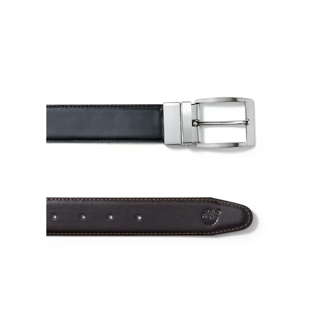 Мъжки колан Reversible Leather Belt for Men in Dark Brown/Black