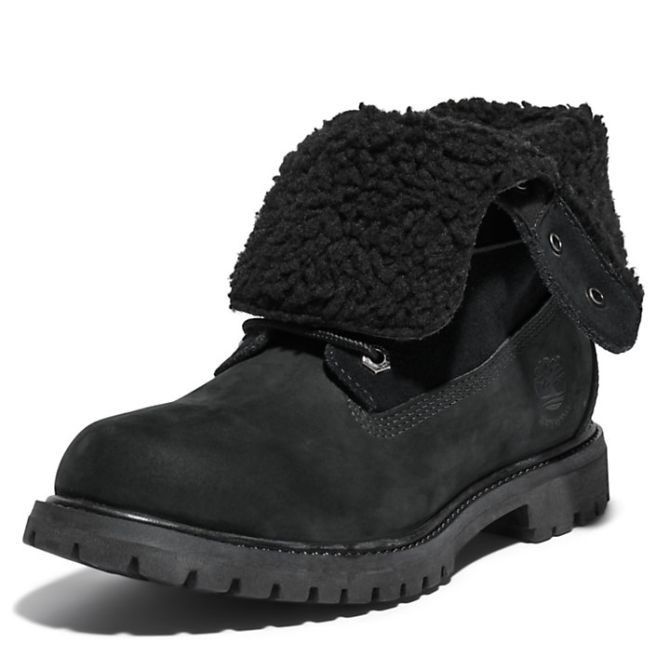 Дамски боти Timberland® Authentic Fold-over Boot for Women in Black C8149A 04