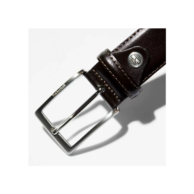 Мъжки колан Classic Squared Buckle Belt for Men in Brown TB0A1DF9968 02