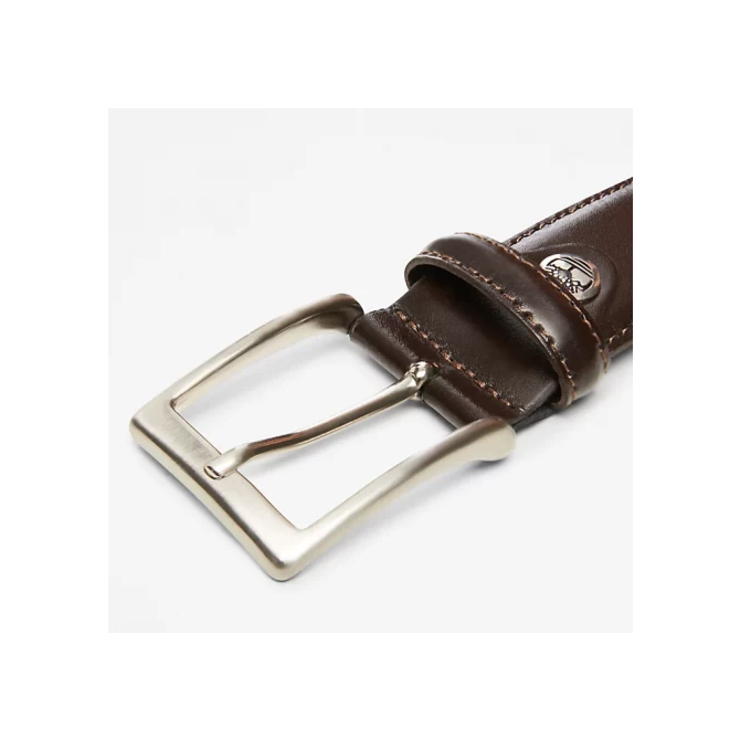 Мъжки колан Classic Squared Buckle Belt for Men in Brown TB0A1DF9968 03