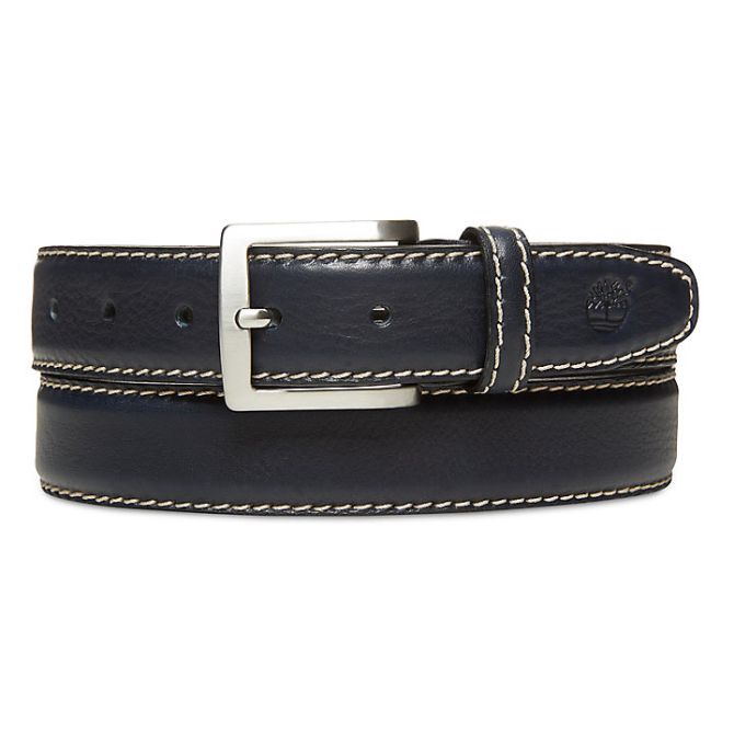 Мъжки колан Belt with Contrast Stitching for Men in Navy A1DEQ410 01