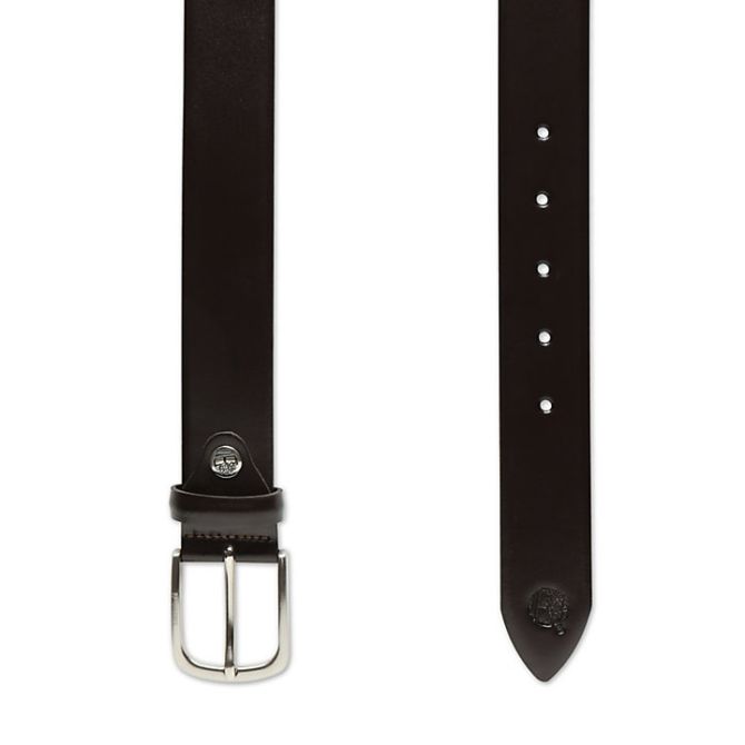 Мъжки колан Antiqued Silver Leather Belt for Men in Brown TB0A1DFI968 02