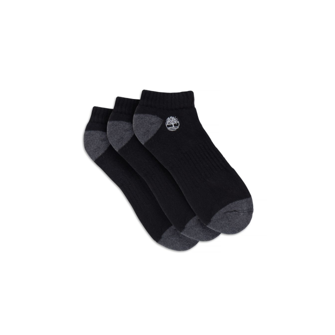 Мъжки чорапи Three-Pair No Show Socks for Men in Black A1EBO001 01