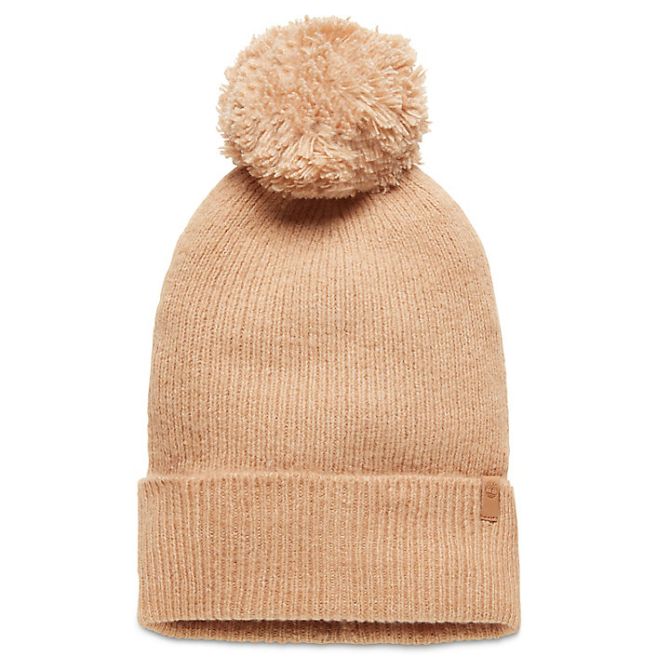 Дамска шапка Brushed Pom-Pom Beanie for Women in Taupe TB0A1EDS2791 01