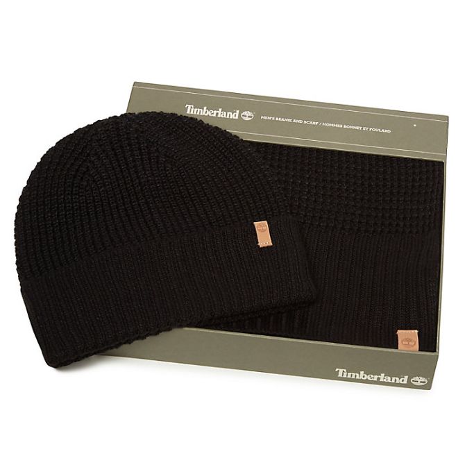 Дамски подаръчен комплект Thermal Hat and Scarf Gift Set for Women in Black TB0A1EE1001 01