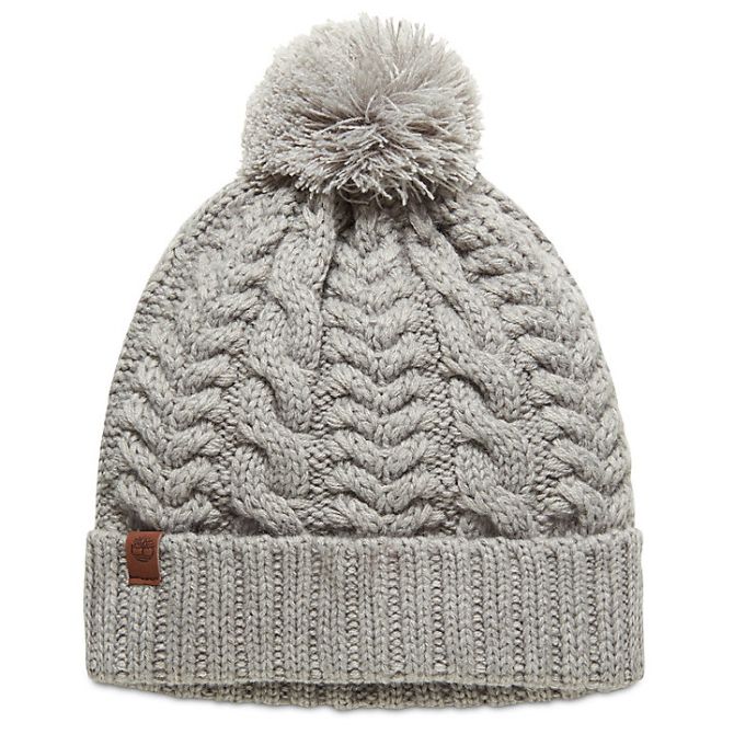 Дамска шапка Cable Pom-Pom Watch Cap for Women in Grey TB0A1EGKC81 01