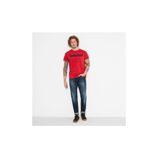 Мъжка тениска Kennebec River Linear Logo T-Shirt Red A1L6OK71 03