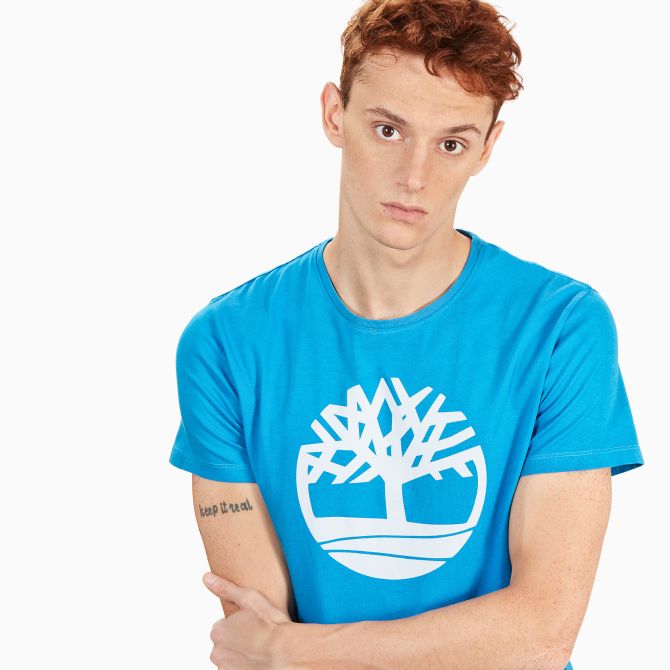 Мъжка тениска Kennebec River Tree Logo T-Shirt for Men in Indigo TB0A1L6OQ67 02
