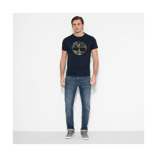 Мъжка тениска  Kennebec River T-Shirt Navy A1L6PK52 04