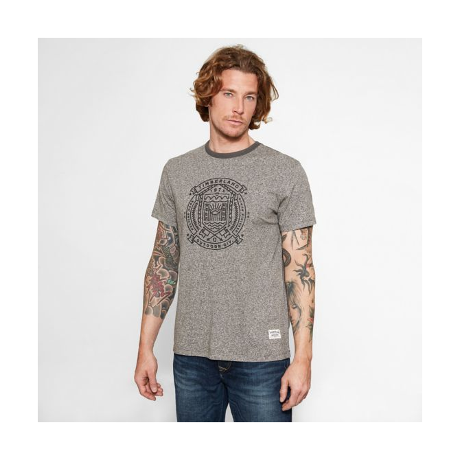 Мъжка тениска Salmon Brook Story T-Shirt Dark Grey A1L7OK69 02
