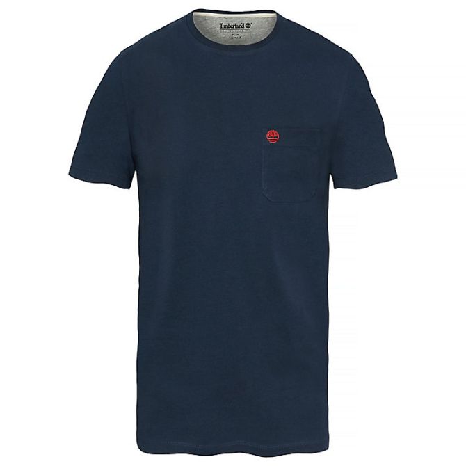 Мъжка тениска Dunstan River Pocket T-Shirt for Men in Navy A1LPG433 01