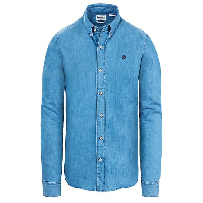 Мъжка риза Mumford River Chambray Shirt for Men in Blue A1ME5450 01
