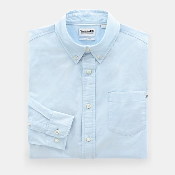 Мъжка риза Pleasant River Oxford Shirt for Men in Blue TB0A1NUWB02 01