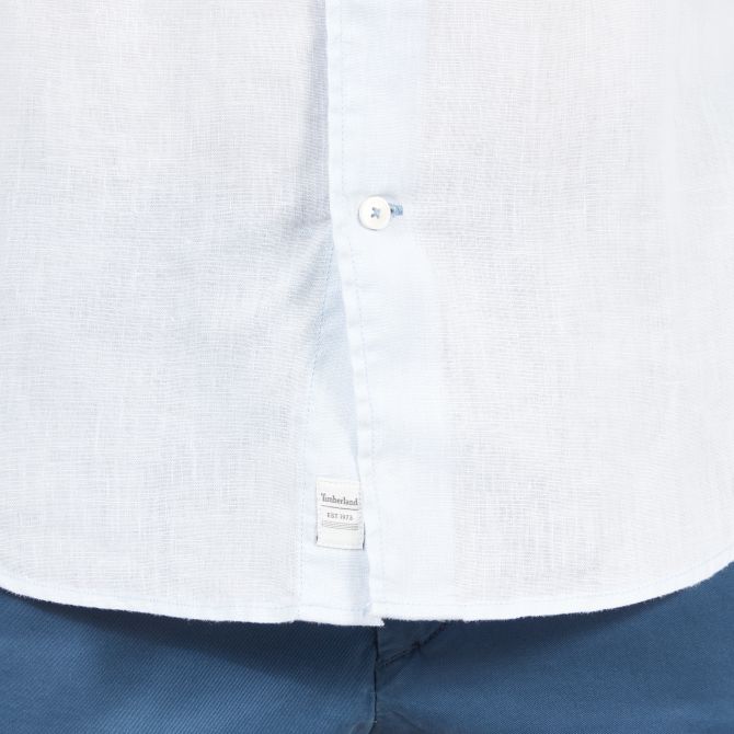 Мъжка риза Mill River Linen Shirt for Men in Light Blue TB0A1NW8P85 07
