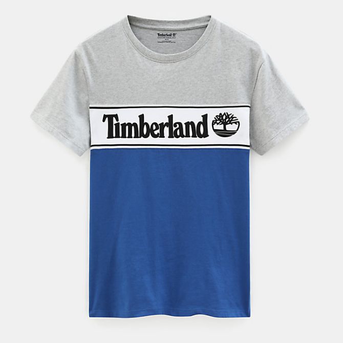 Мъжка тениска Linear Logo T-shirt for Men in Grey TB0A1OA4X36 01