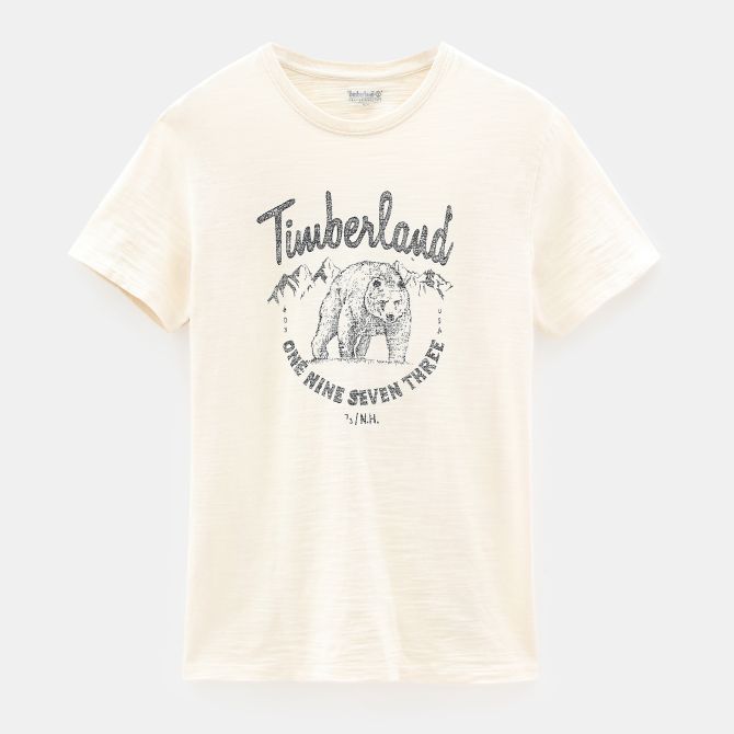 Мъжка тениска Bear Family T-Shirt for Men in Beige TB0A1YSXV04 01