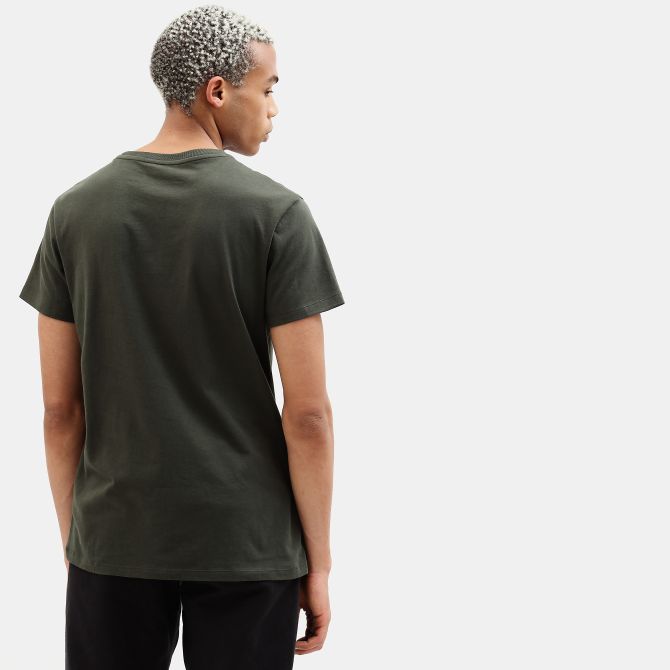 Мъжка тениска Organic Cotton T-Shirt for Men in Dark Green TB0A1YVGU31 03