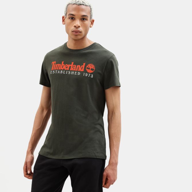 Мъжка тениска Organic Cotton T-Shirt for Men in Dark Green TB0A1YVGU31 02