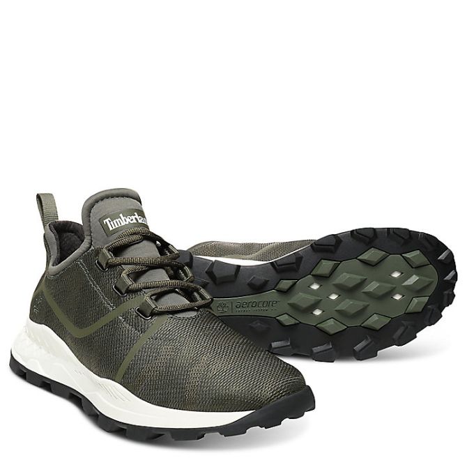 Мъжки обувки Brooklyn Fabric Sneaker for Men in Dark Green TB0A21G3A58 02