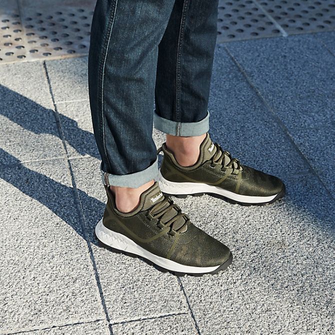 Мъжки обувки Brooklyn Fabric Sneaker for Men in Dark Green TB0A21G3A58 06