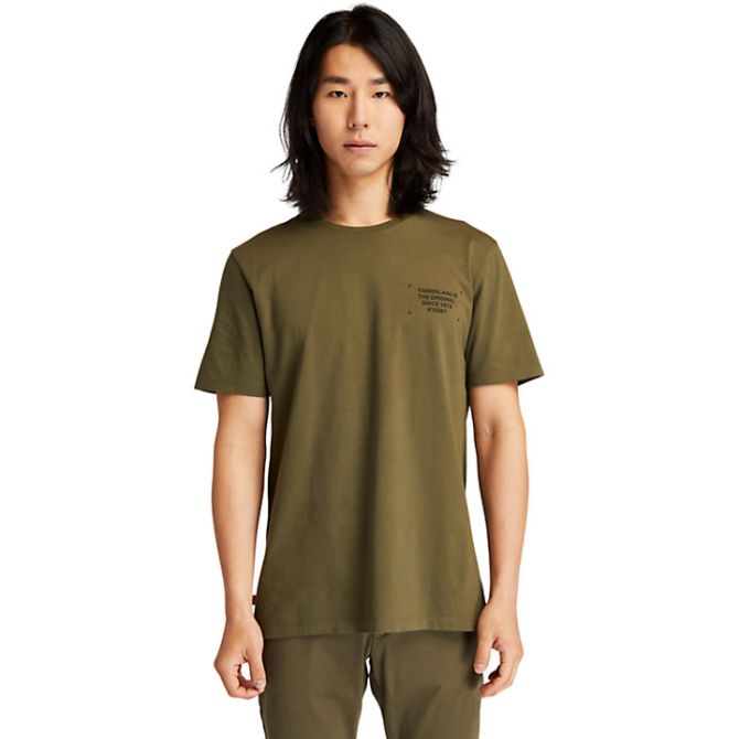 Мъжка тениска Camo-print Logo T-Shirt for Men in Dark Green TB0A22DTA58 01