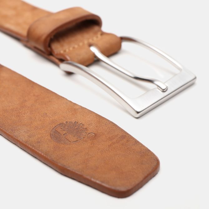 Мъжки колан Washed Leather Belt for Men in Light Brown TB0A23J3919 02