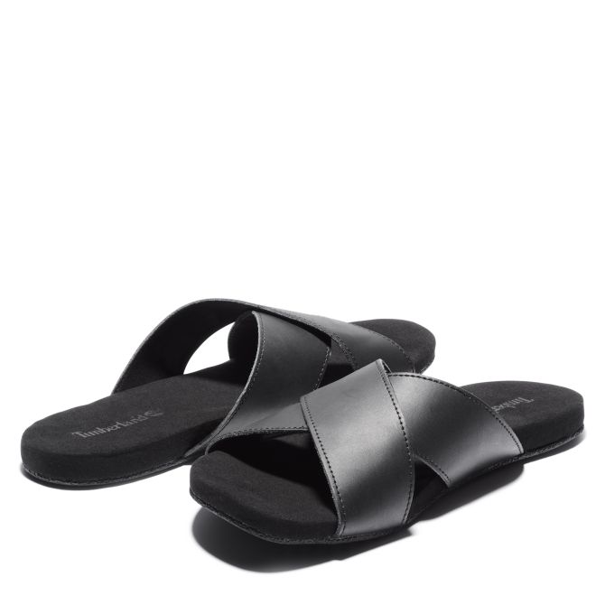 Мъжки чехли Seaton Bay Cross-Strap Sandals for Men in Black TB0A24Z5015 03