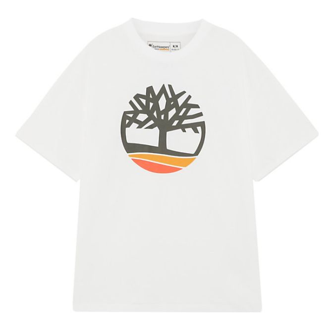 Унисекс тениска Earthkeepers® by Raeburn All Gender Logo T-Shirt in White TB0A25P4100 01