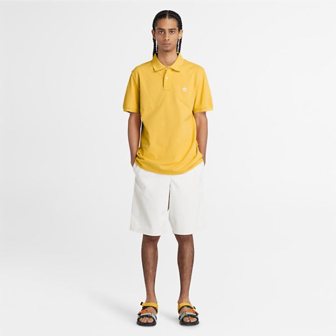 Мъжка тениска Millers River Piqué Polo Shirt for Men in Light Yellow TB0A26N4EG4 02
