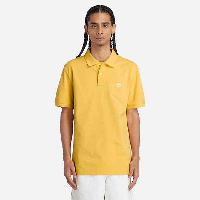 Мъжка тениска Millers River Piqué Polo Shirt for Men in Light Yellow TB0A26N4EG4 01