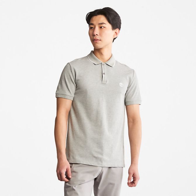 Мъжка тениска Millers River Pique Polo Shirt for Men in Grey TB0A26NF052 01