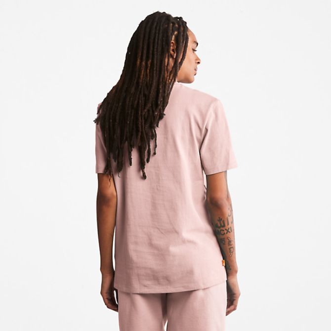 Унисекс тениска All Gender Heavyweight Badge T-Shirt in Pink TB0A26S7662 05
