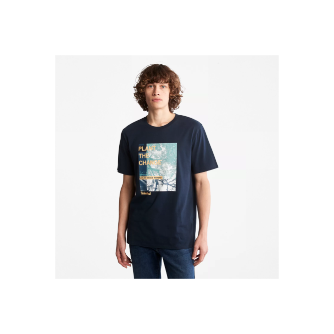 Мъжка тениска Men's Nature Needs Heroes™ Front-Graphic T-Shirt in Navy TB0A26SG433 03