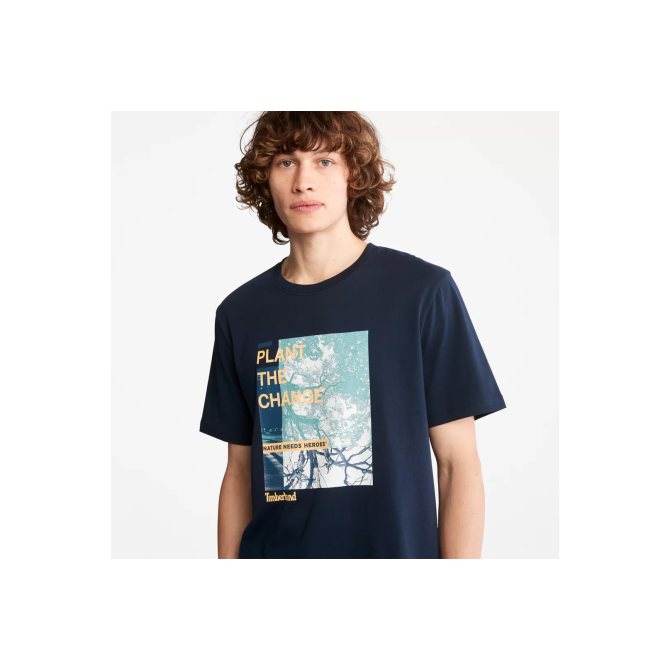 Мъжка тениска Men's Nature Needs Heroes™ Front-Graphic T-Shirt in Navy TB0A26SG433 02