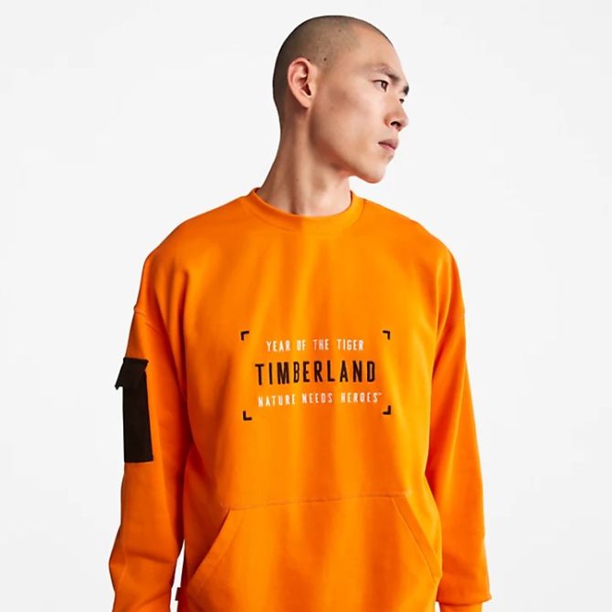 Мъжко горнище Year of the Tiger Sweatshirt for Men in Orange TB0A27FRU37 07