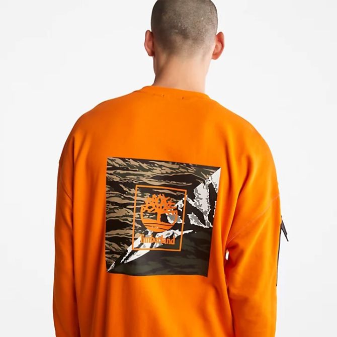 Мъжко горнище Year of the Tiger Sweatshirt for Men in Orange TB0A27FRU37 02