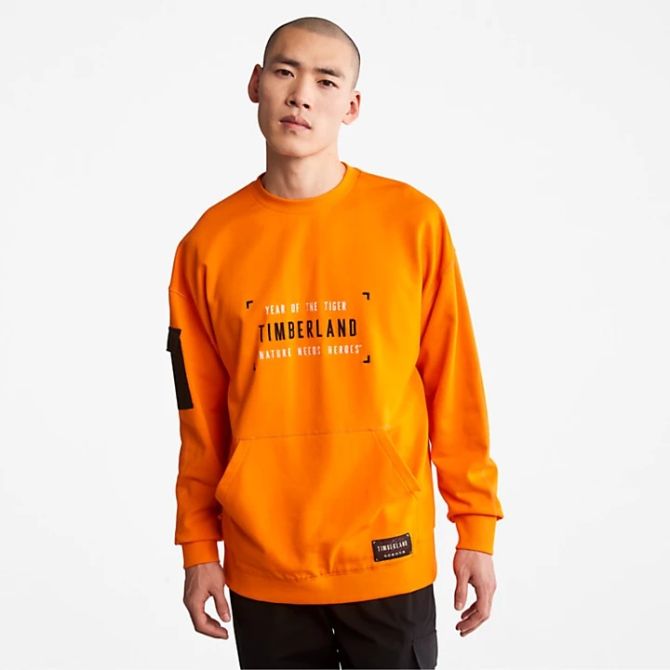 Мъжко горнище Year of the Tiger Sweatshirt for Men in Orange TB0A27FRU37 03