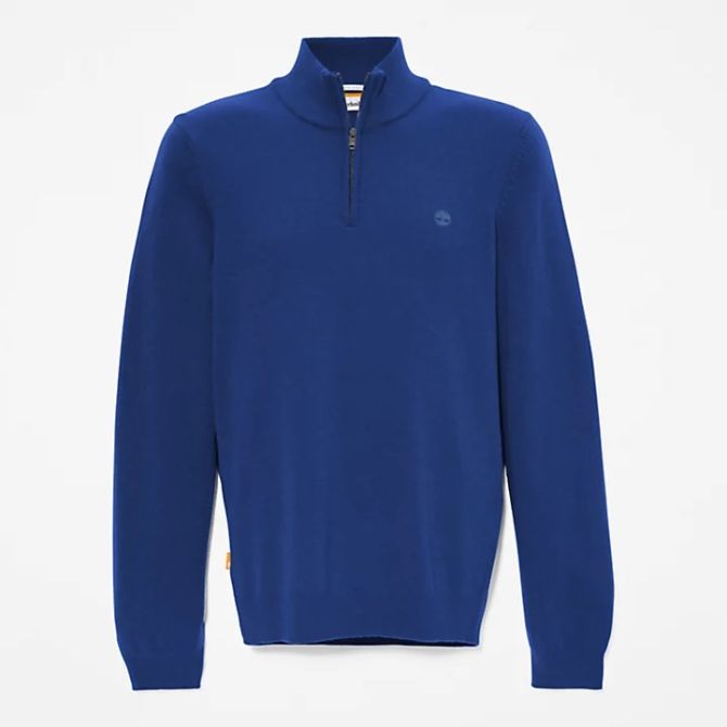 Мъжки пуловер Cohas Brook Zip-neck Jumper for Men in Blue TB0A2BF6CY5 01